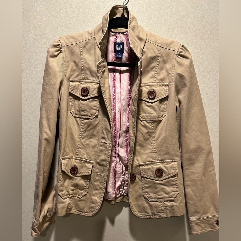 GAP khaki jacket- lined